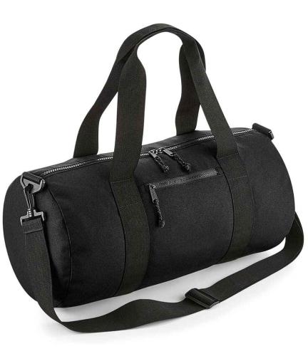 BagBase Recycled Barrel Bag - BLK - ONE